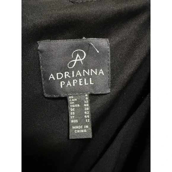 Adrianna Papell Black Dress Size 8 (Leg
Split) - Picture 2 of 3